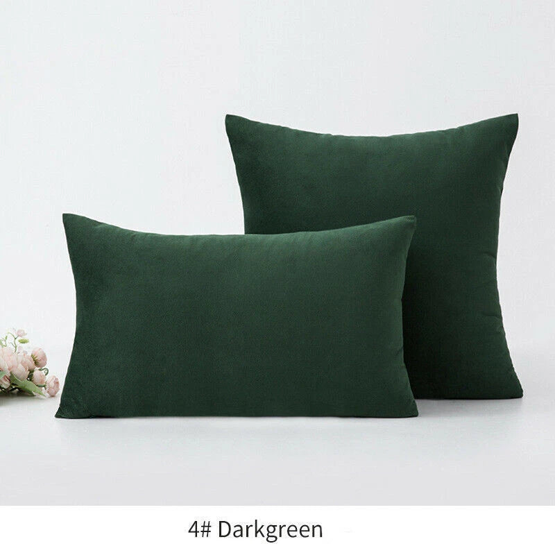 18" 20" 24" 16" Velvet Soft Cushion Cover Throw Pillow Cases Sofa Bed Home Decor