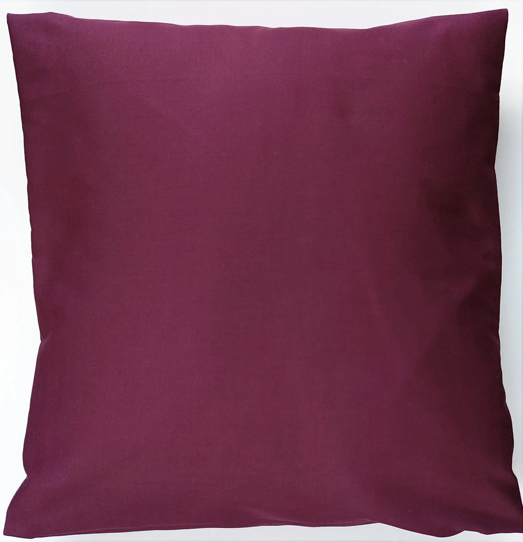 Plain Polycotton Cushion Covers 10" to 24" Sofa Bed Throw Scatter Pillow Case UK