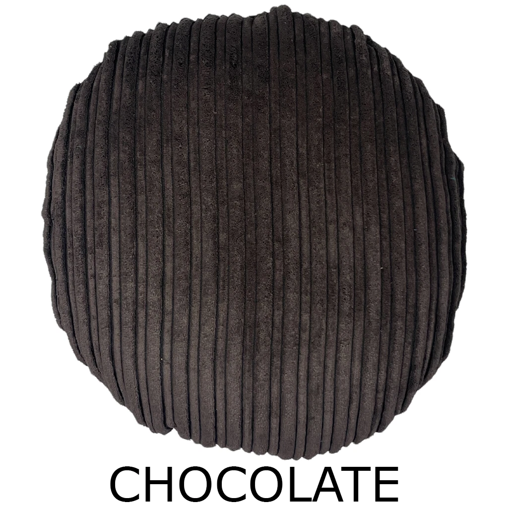 Premium Circle Jumbo Cord Cushion Cover Round Pillow Case Soft Handmade Sofa Bed