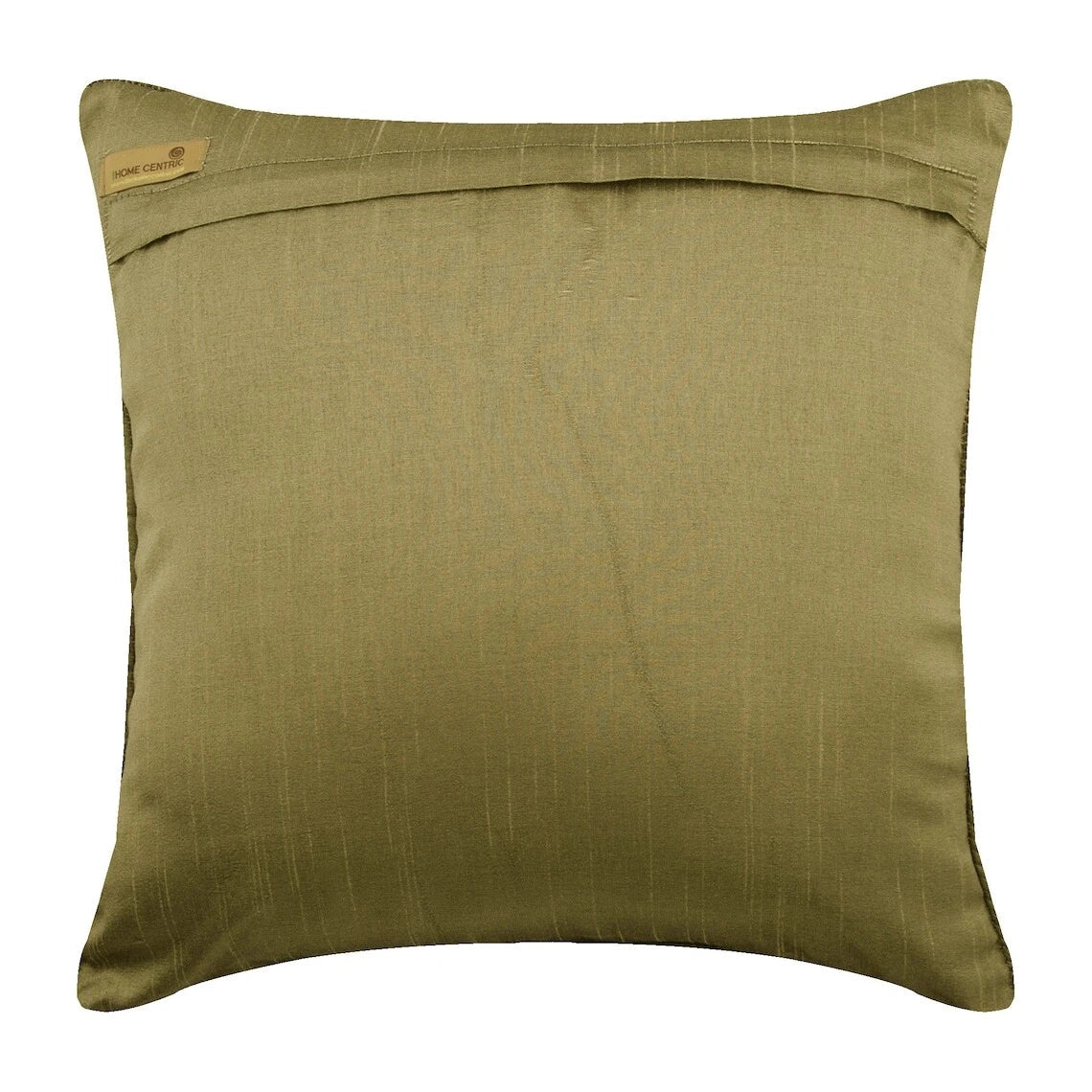 Sofa Cushion Cover Beige 16"x16", Bed Decor Silk Fabric - Parched Earth