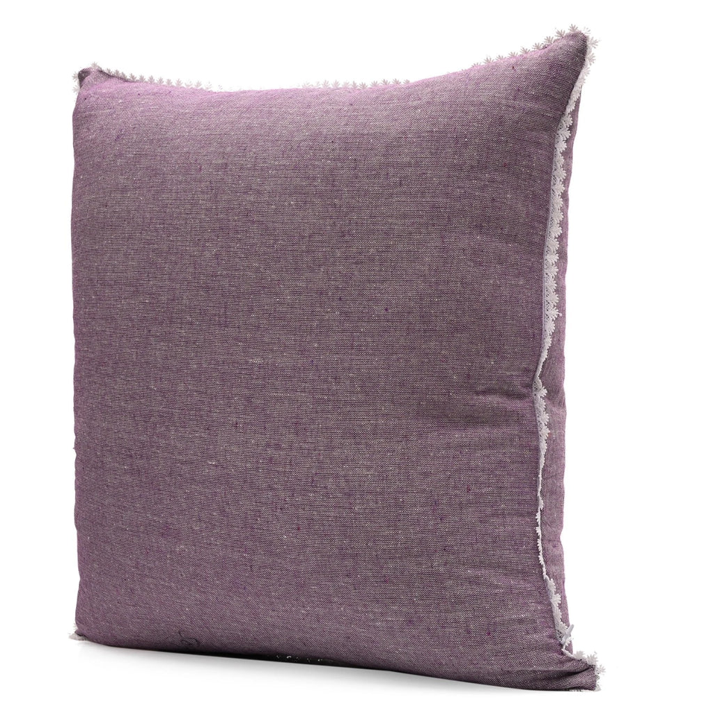 Cushion Cover Home Sofa Decor Cotton Throw Pillow Case Covers Solid with Lace S5