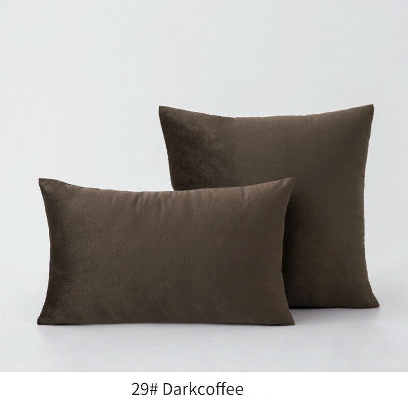 18" 20" 24" 16" Velvet Soft Cushion Cover Throw Pillow Cases Sofa Bed Home Decor