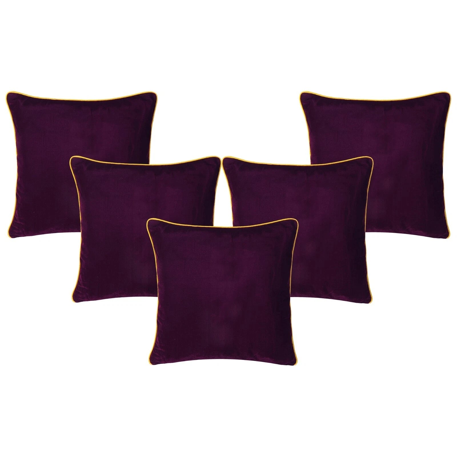Premium Wine Velvet Pillowcase Cushion Cover with Zipper Closure For Home Decor