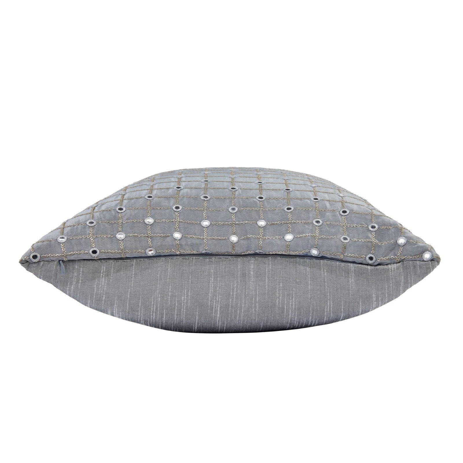 silver pillow cover for couch designer throw pillow embroidered pillow cover 2pc