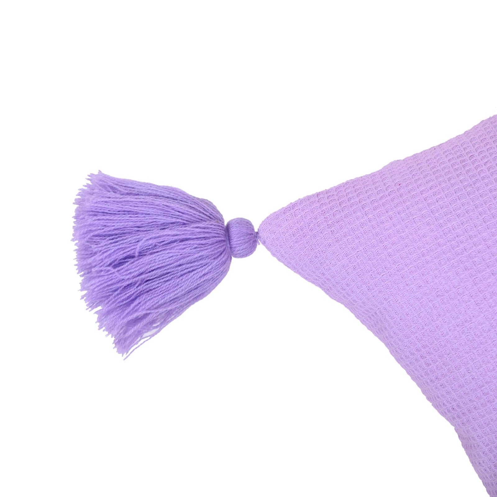 Solid Cushion Cover Cotton Pillowcase Home Sofa Bed Decor Pillows with Tassels