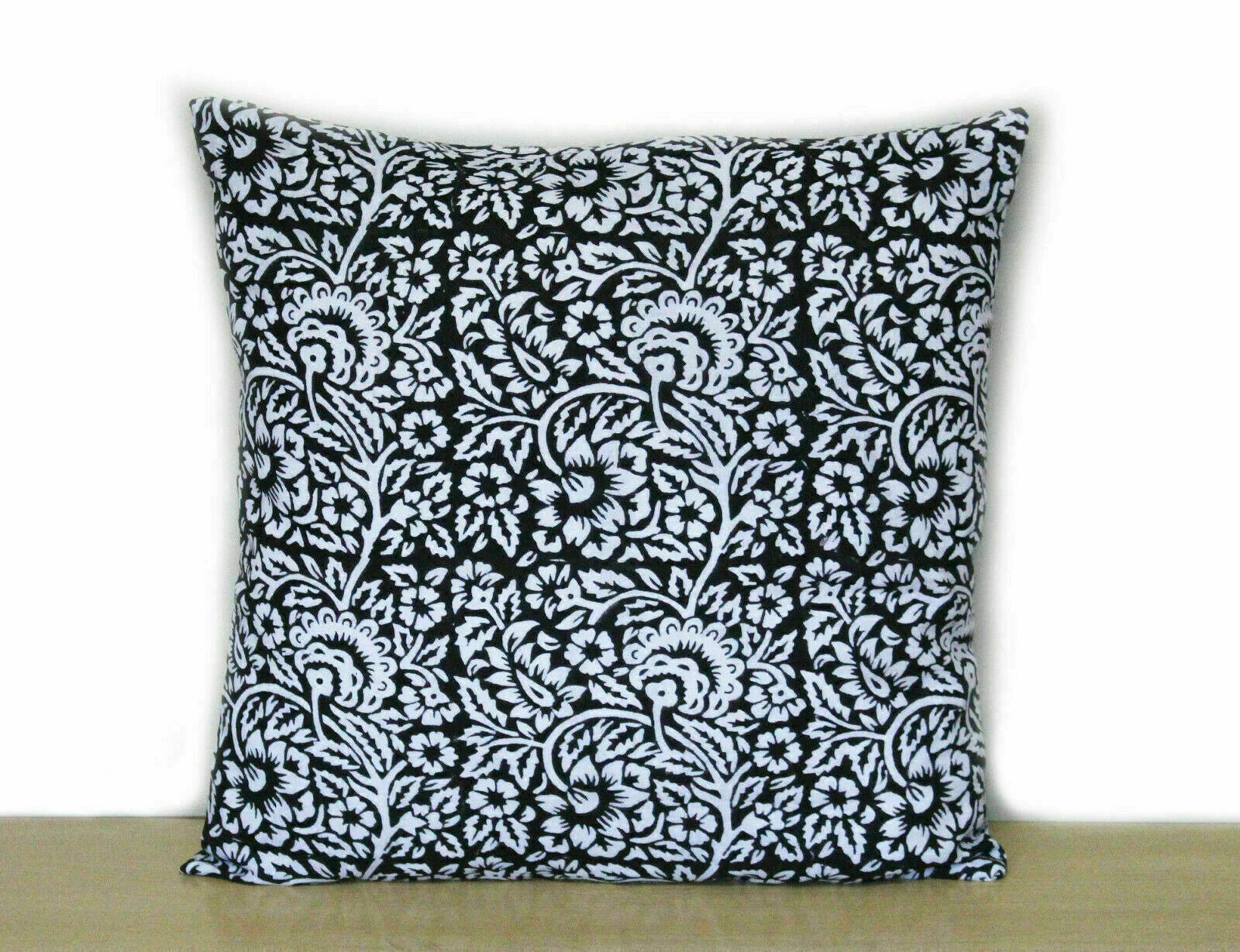 Cotton Floral Printed Cushion Cover Pillow Cases, Room Decorative Sofa Cushion
