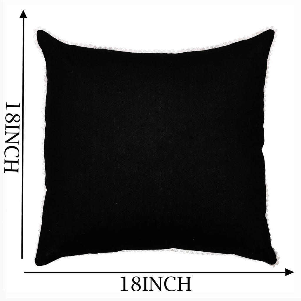 Cushion Cover Home Sofa Decor Cotton Throw Pillow Case Covers Solid with Lace S5