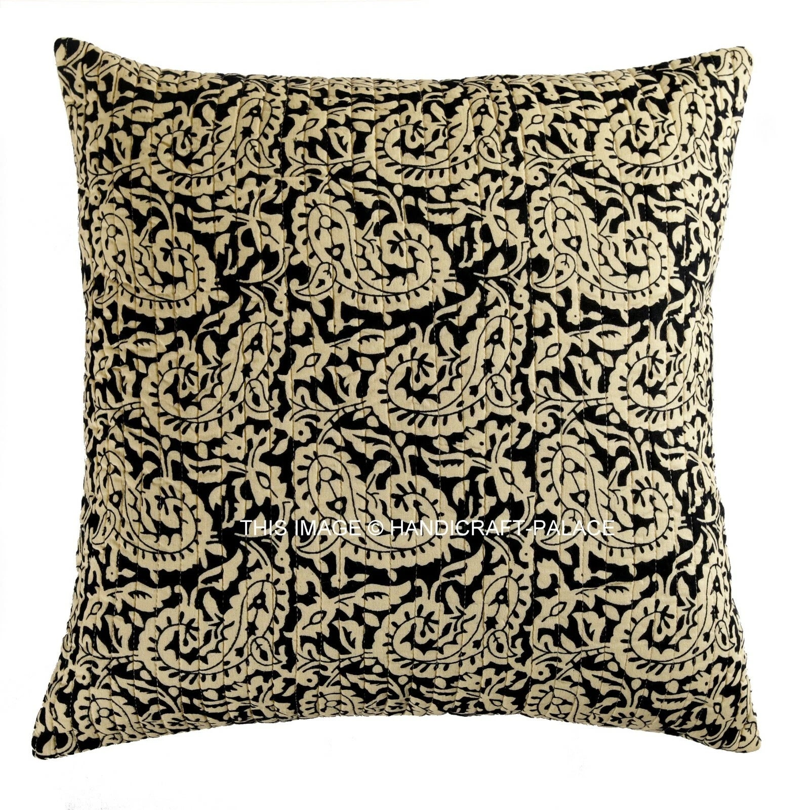 Indian Handmade Kantha Cotton Cushion Cover Bed Pillow Cases Sofa Throw-16"