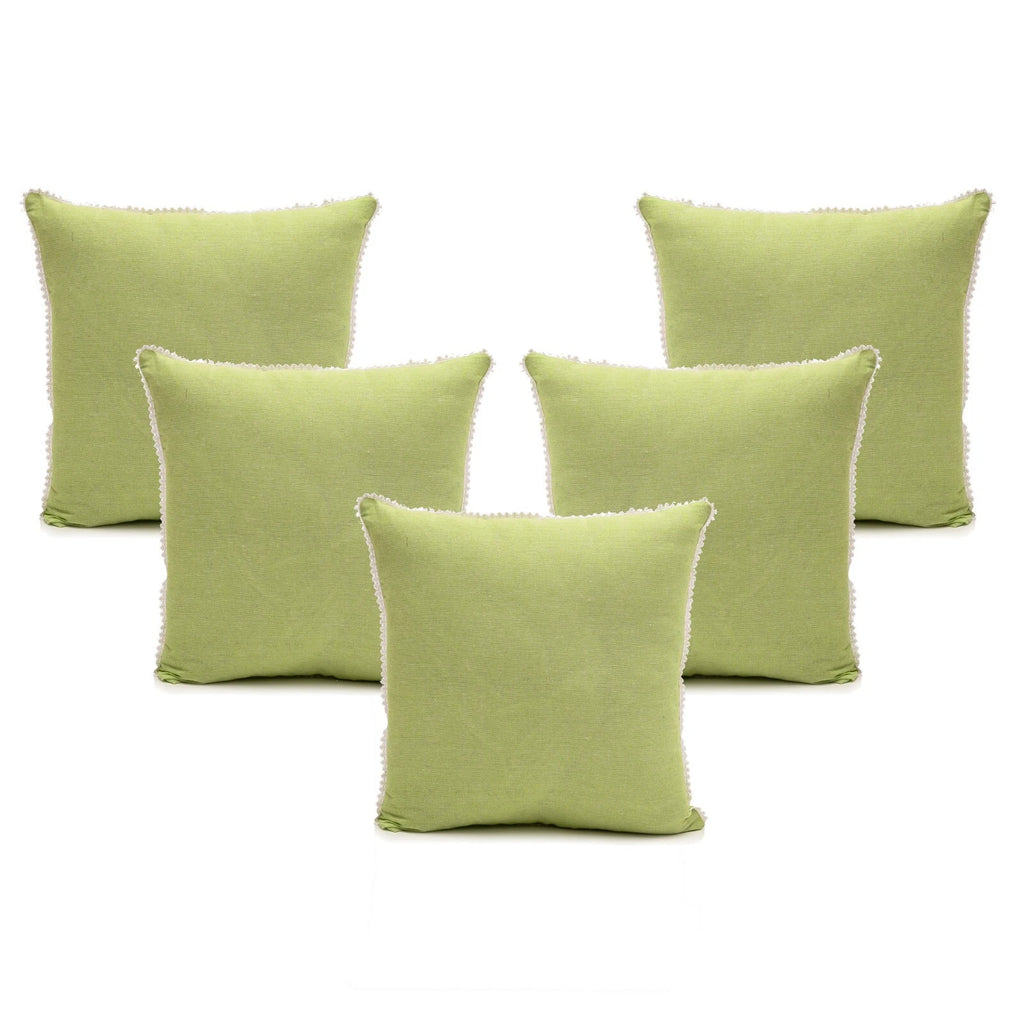 Cushion Cover Home Sofa Decor Cotton Throw Pillow Case Covers Solid with Lace S5