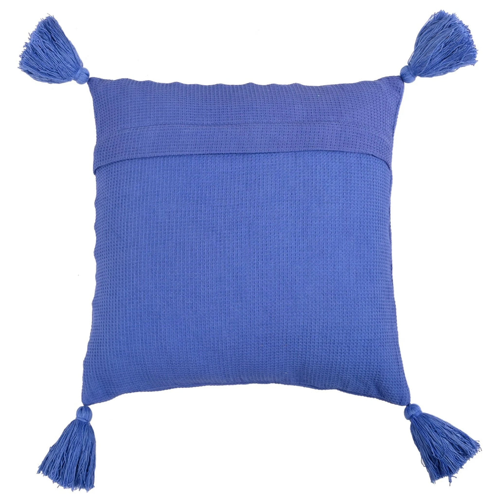 Solid Cushion Cover Cotton Pillowcase Home Sofa Bed Decor Pillows with Tassels