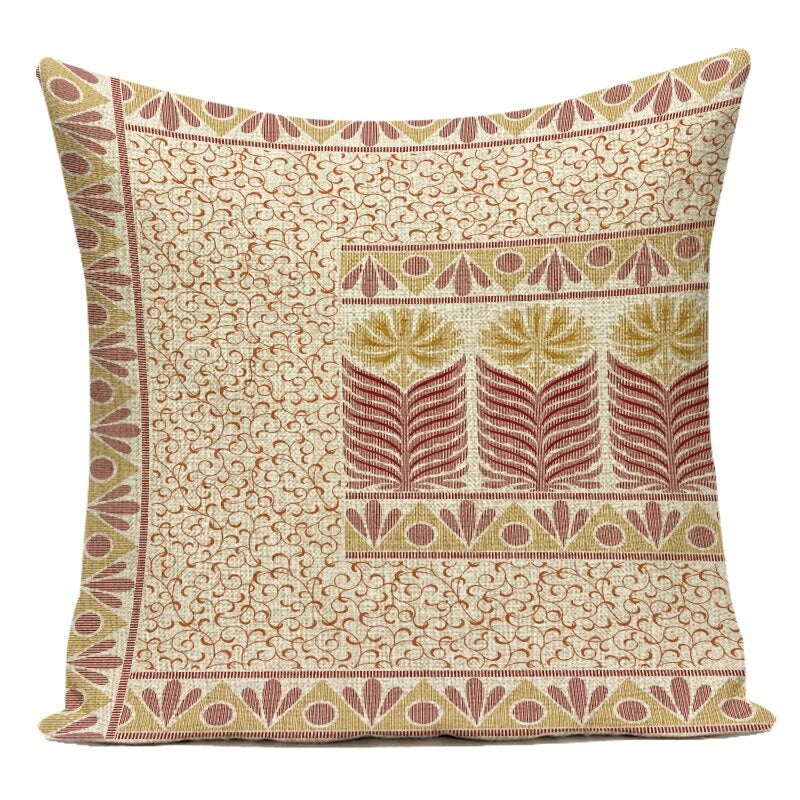Retro Geometry Decorative Throw Pillow Case Sofa Chair Bed Cushion Cover Ethnic