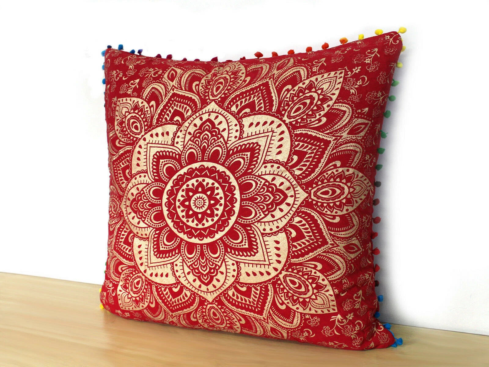 Set Of 2 Cotton Cushion Cover Mandala Couch Pillow Cases Home Decorative Pillows