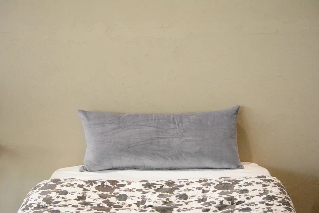 "Lumbar Velvet Cushion Cover – Soft Cotton Throw Pillow Case for Sofa/Bed"