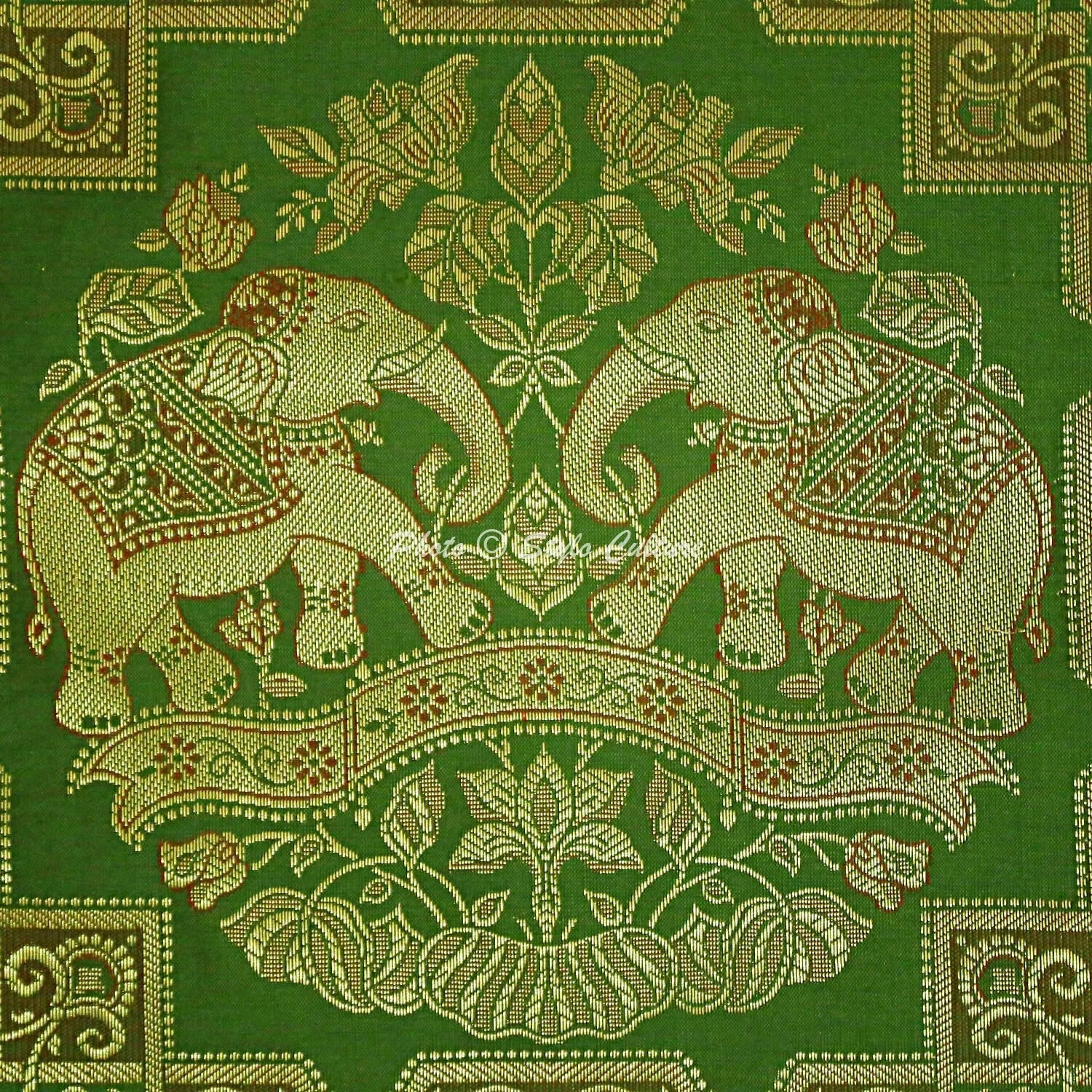 Indian Sofa Cushion Cover Handmade Brocade Silk Pillow Case Cover Throw 12 X 12"