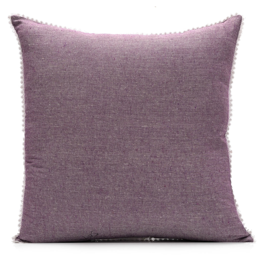 Cushion Cover Home Sofa Decor Cotton Throw Pillow Case Covers Solid with Lace S5