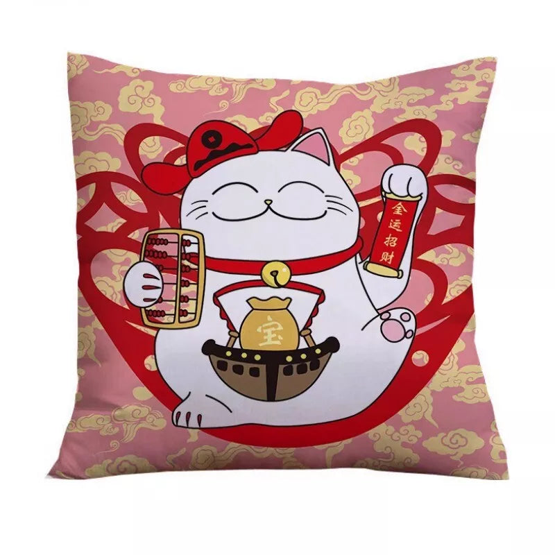 PC Japanese Throw Pillow Covers Cushion Cases Sofa Bed Pillowslips Home Decor