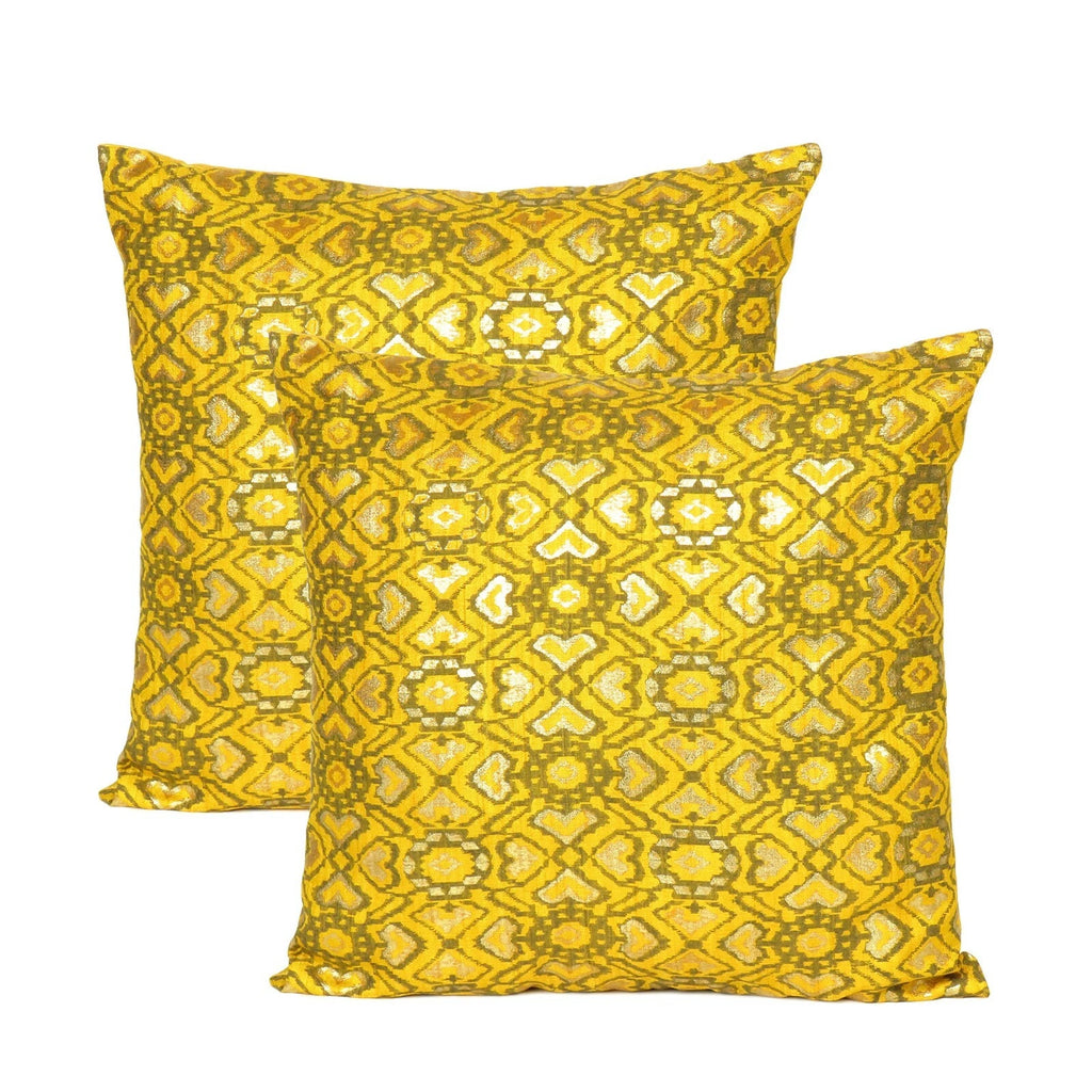 Throw Pillow Cover Home Decor Sofa Waist Yellow Cushion Cover Case 18x18" 16x16"