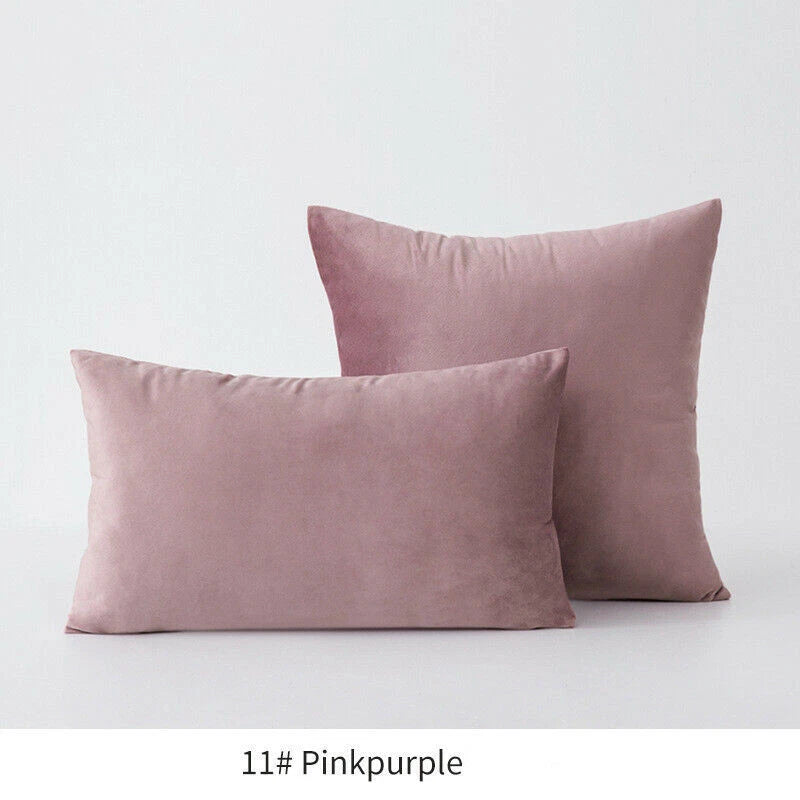 18" 20" 24" 16" Velvet Soft Cushion Cover Throw Pillow Cases Sofa Bed Home Decor
