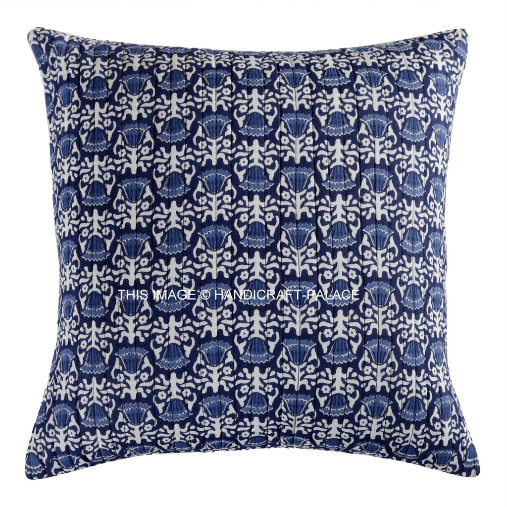 Indian Handmade Kantha Cotton Cushion Cover Bed Pillow Cases Sofa Throw-16"