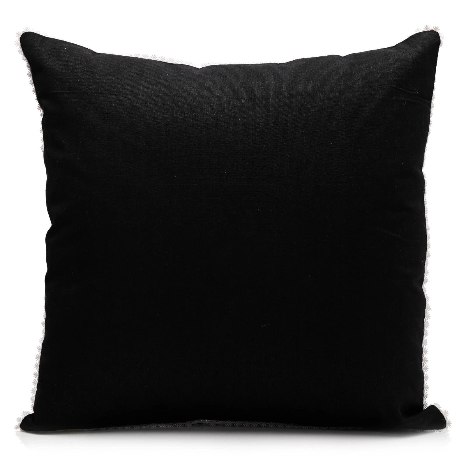 Cushion Cover Home Sofa Decor Cotton Throw Pillow Case Covers Solid with Lace S5