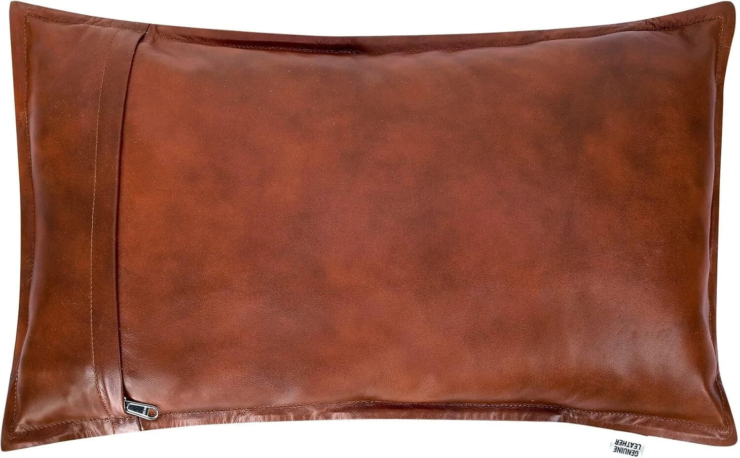 High-quality lambskin rectangular Tan Antique Box Pillow Cover For Sofa Cushion