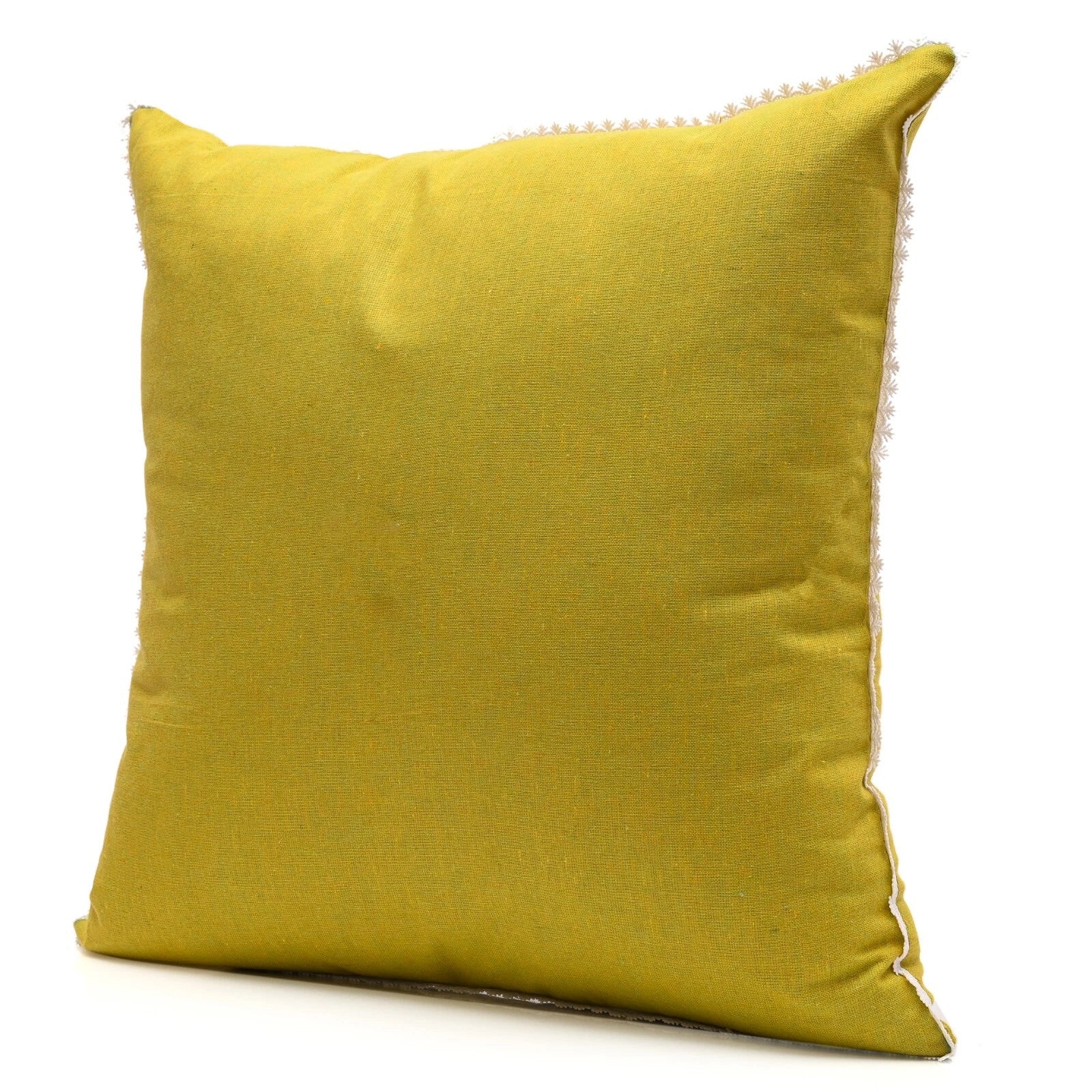 Cushion Cover Home Sofa Decor Cotton Throw Pillow Case Covers Solid with Lace S5