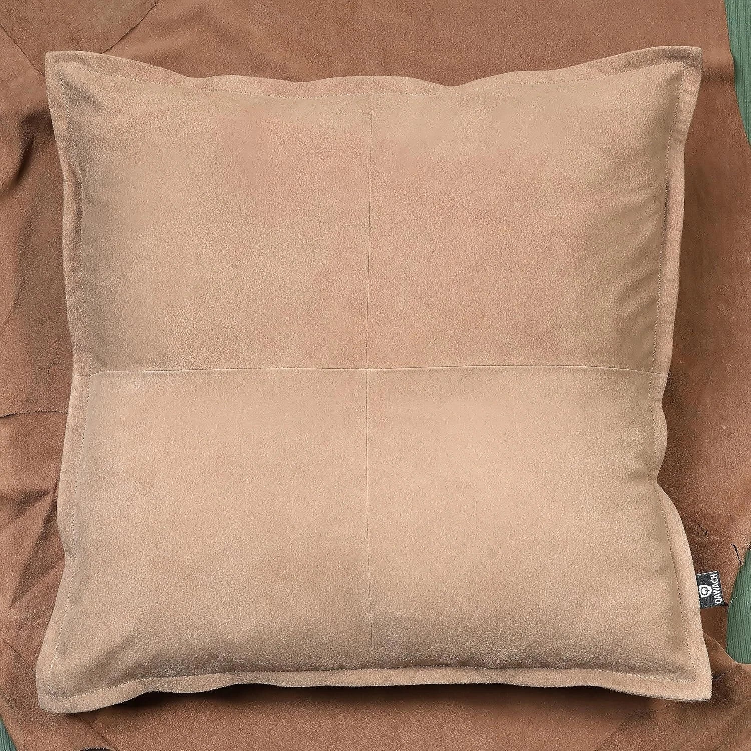 Luxurious lambskin Dusty Beige Box pillowcase Sofa Cushion & Living & Bed Room