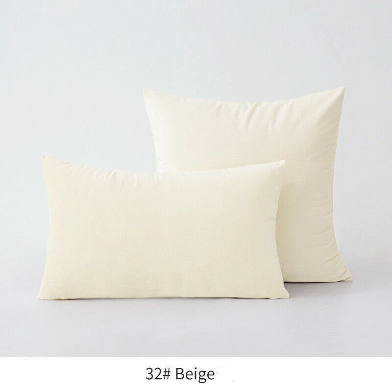 18" 20" 24" 16" Velvet Soft Cushion Cover Throw Pillow Cases Sofa Bed Home Decor