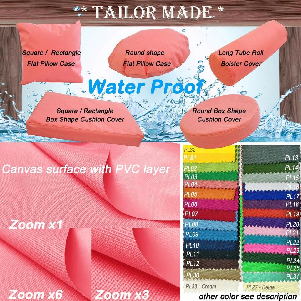 PL04-TAILOR MADE Melon Pink Outdoor Waterproof Umberlla Patio sofa seat cover