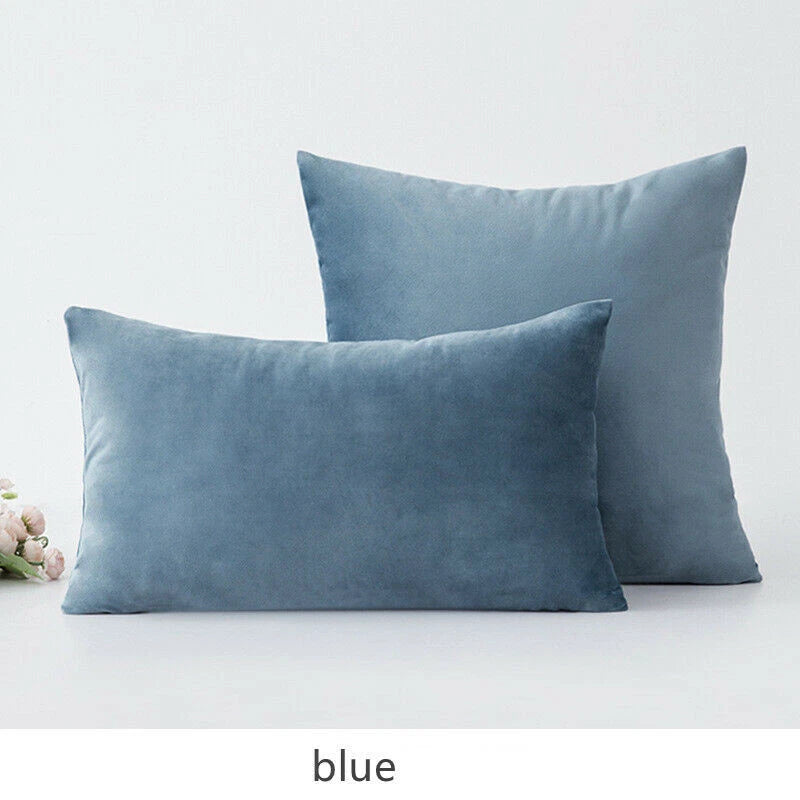 18" 20" 24" 16" Velvet Soft Cushion Cover Throw Pillow Cases Sofa Bed Home Decor
