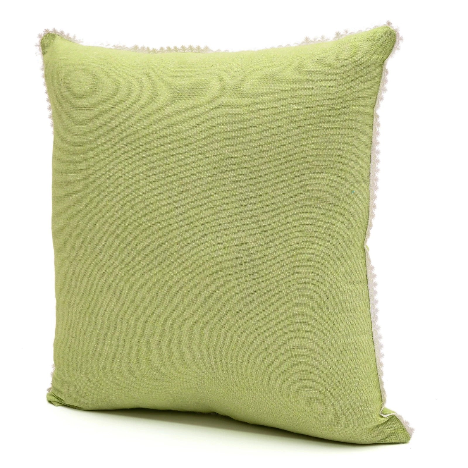 Cushion Cover Home Sofa Decor Cotton Throw Pillow Case Covers Solid with Lace S5