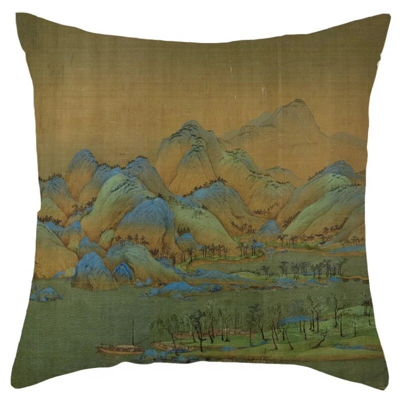 Chinese Style Throw Pillow Covers Cushion Cases Sofa Bed Pillowslip Luxury Decor