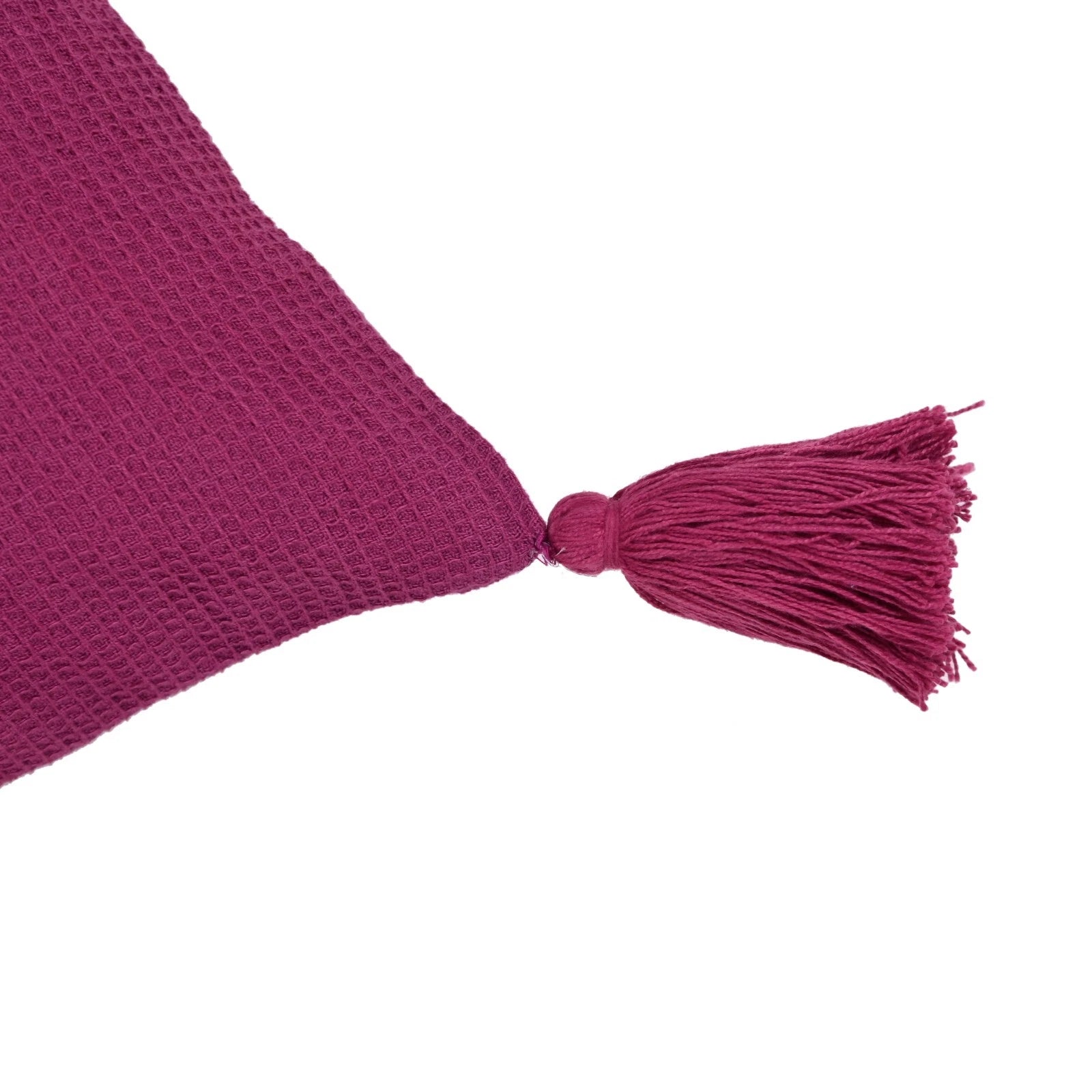 Solid Cushion Cover Cotton Pillowcase Home Sofa Bed Decor Pillows with Tassels