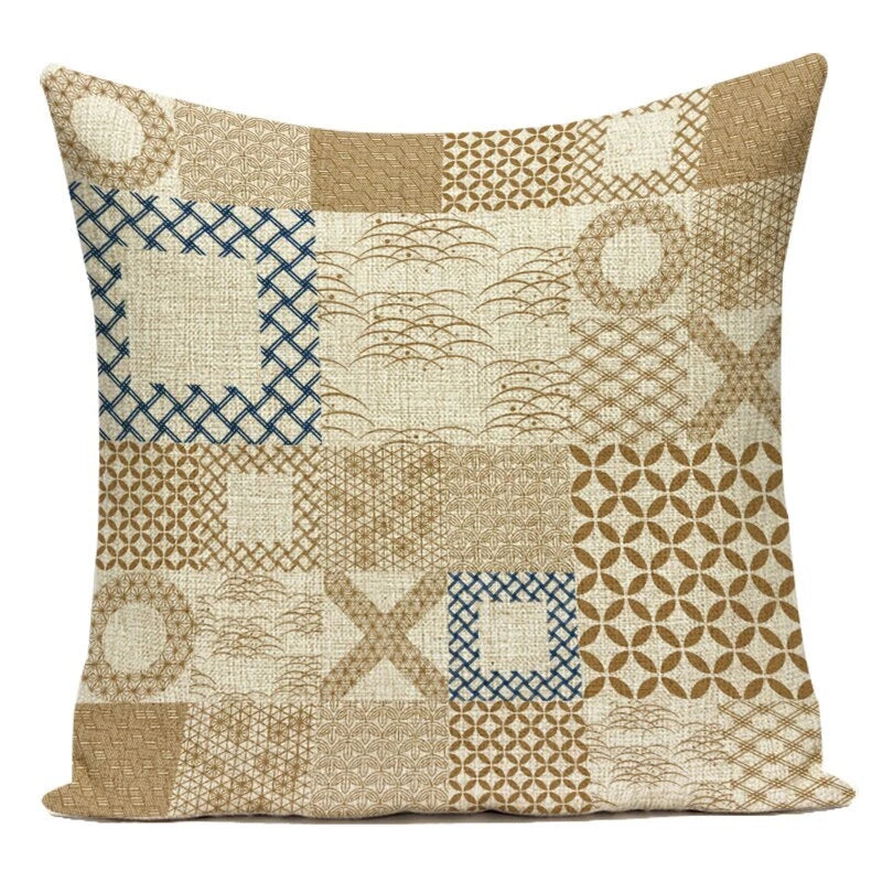 Retro Geometry Decorative Throw Pillow Case Sofa Chair Bed Cushion Cover Ethnic