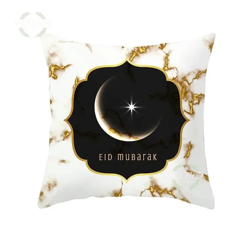 Ramadan Decoration Pillowcase Mosque Muslim Pillow Family Sofa Bed Eid Mubarak