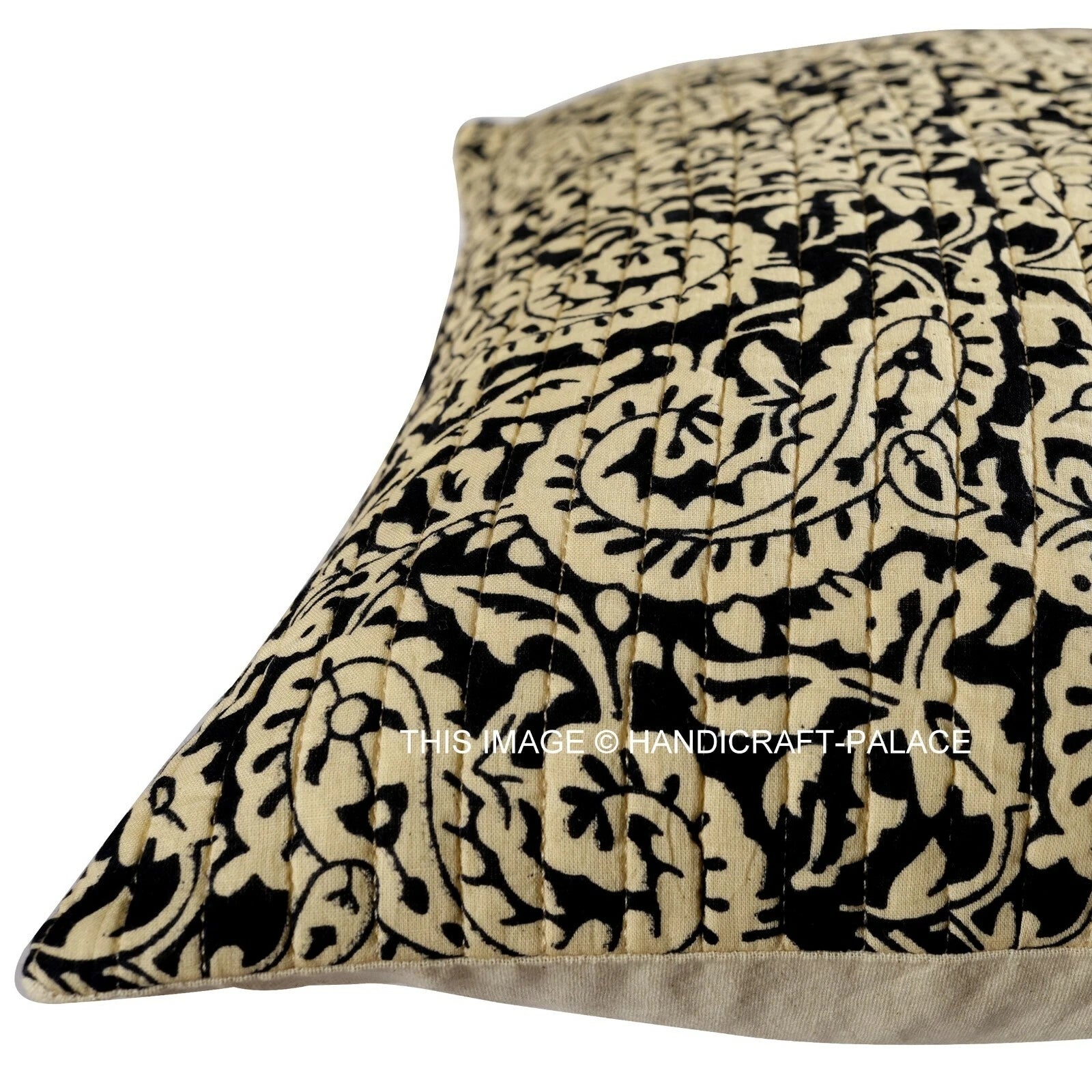 Indian Handmade Kantha Cotton Cushion Cover Bed Pillow Cases Sofa Throw-16"