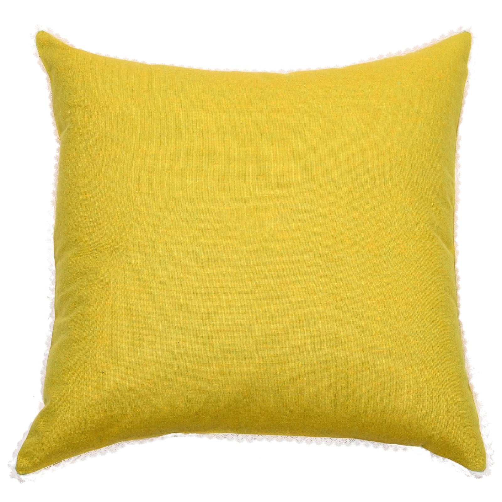 Cushion Cover Home Sofa Decor Cotton Throw Pillow Case Covers Solid with Lace S5