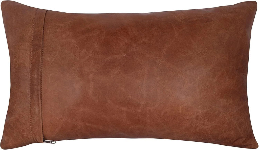 Luxury lambskin leather Yellow Crunch Pln Pillow Cover For Sofa Cushion & lounge