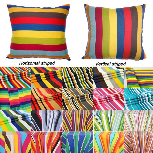 Tailor Made*COVER*Rainbow Strip Cotton Canvas Pillow Cushion Case Floor sofa*Ak3