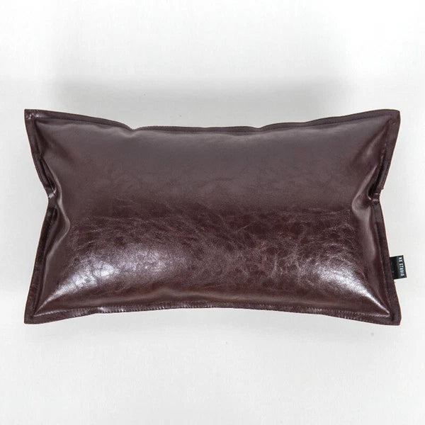 Faux Leather Throw Pillow Case Square Luxury Cushion Covers Bar Sofa Home Decor