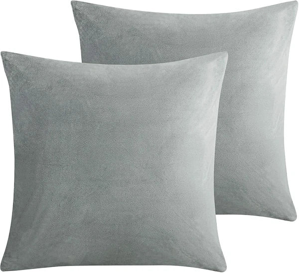 Ultra Soft 100% Velvet Throw Pillow Covers 2 Pack Home Sofa Decor Cushion Covers
