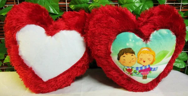 White Sublimation Fluffy Plush Throw Pillow Case Shaggy Soft Sofa Cushion Cover