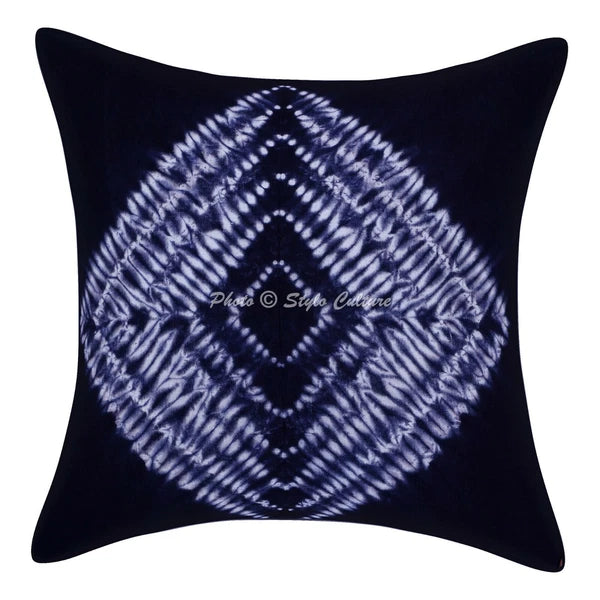 Ethnic Cushion Cover Indian Handmade Shibori Shibori Hippie Sofa Car Pillow Case