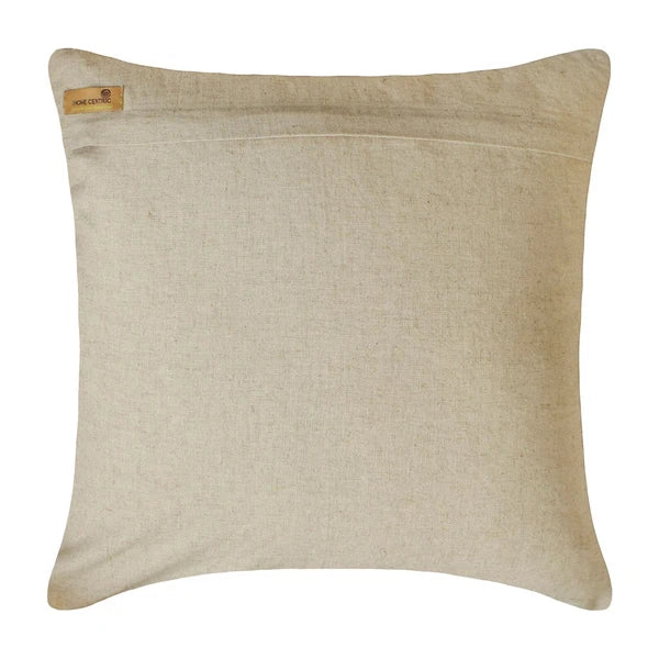 Sofa Pillow Case Beige 16"x16", Bed Decor Cotton Fabric - Vintage Season
