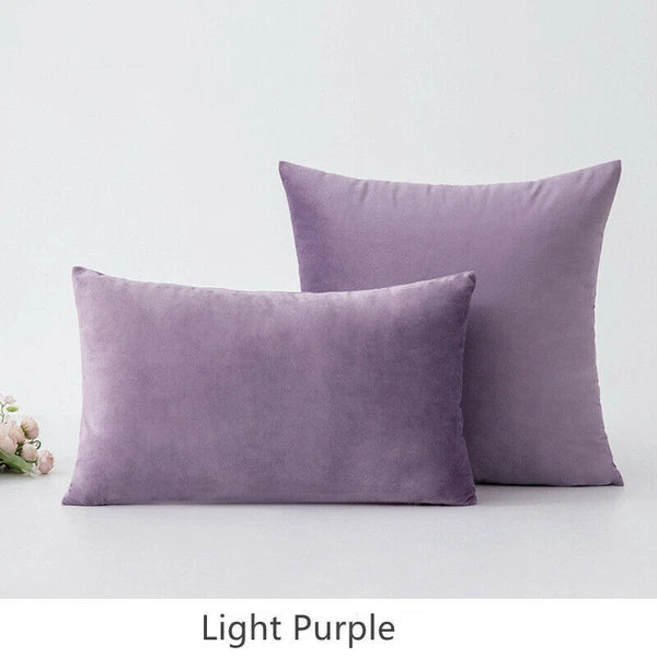 18" 20" 24" 16" Velvet Soft Cushion Cover Throw Pillow Cases Sofa Bed Home Decor