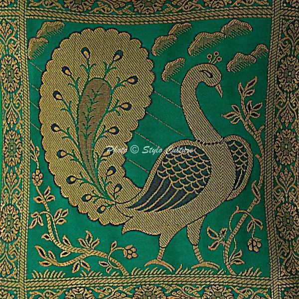 Brocade Elephant Cushion Cover Decorative Indian Bedding Sofa Pillow Case Cover