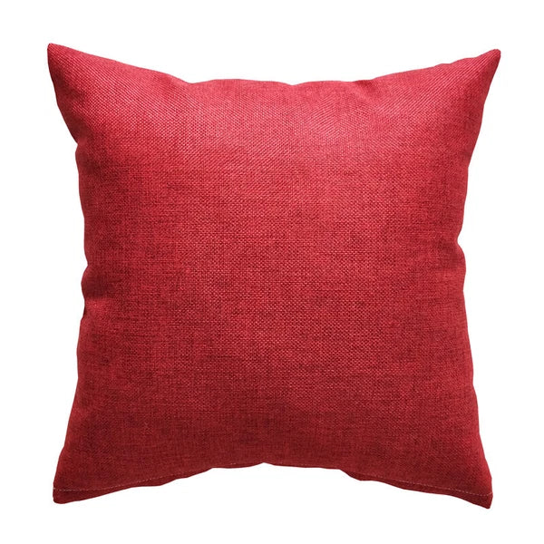 Solid Linen Cushion Cover Throw Pillow Cases for Couch Sofa Bed 16" 18" 20"