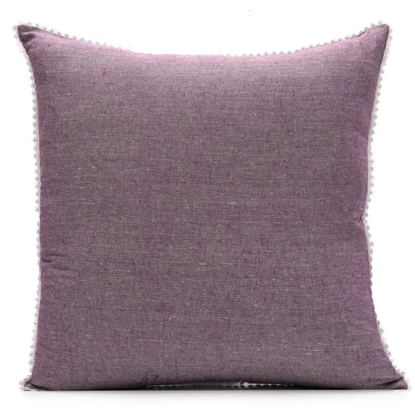 Cushion Cover Home Sofa Decor Cotton Throw Pillow Case Covers Solid with Lace S5