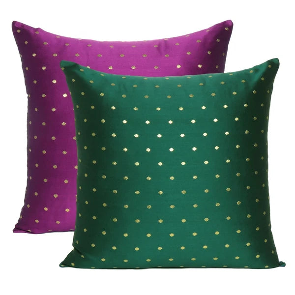 Modern Pillow Cover Art Silk Brocade Reversible Pillow Case Outdoor Pillow Case
