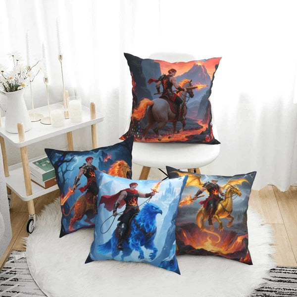 Set of 4 Sofa Throw Pillow Cover Couch Bed Cushion Cover Gift Dreamlike Decor